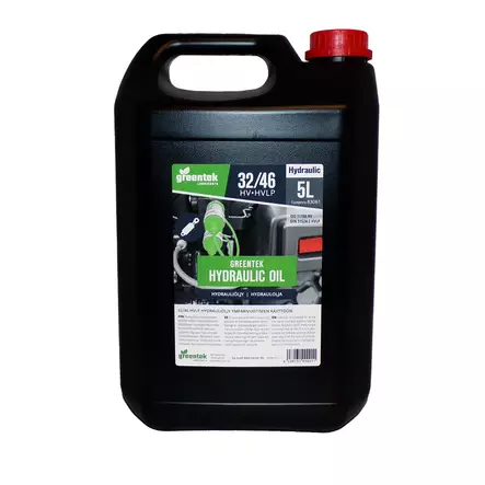 Greentek Hydraulic Oil 32/46 HVLP, 5 liter - Gearkasser og bagtørolier - 553-83061 - 1